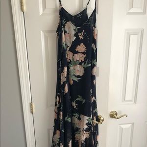 Floral print maxi dress